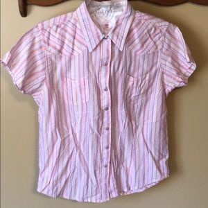 Women’s Short Sleeved Western Shirt - L